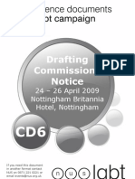 Drafting Commissions Notice 24 - 26 April 2009 Nottingham