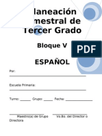3er Grado - Bloque V - Español