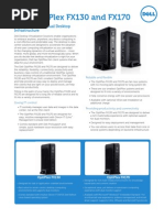 Dell OptiPlex FX130 and FX170 Thin Client Spec Sheet