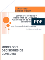Semana 4 - Modelos y Decisiones de Consumo y Clasificacion de Modelos de Decisiones