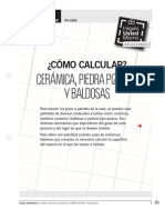 Como Calcular Ceramica Piedra Pizarra y Baldosas