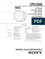 Sony CPD-G500 Service Manual