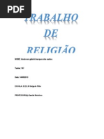 Trabalho de Religiao