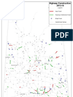 Sask. Highways Construction and Maintenance Map 2013/2014