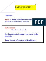 Rate of Reaction