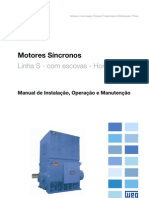 WEG Motores Sincronos Com Escovas 11568847 Manual Portugues Br