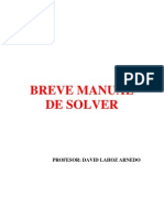 Excel - Breve Manual de Solver PDF