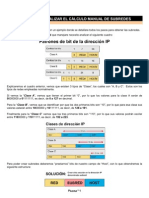 Calculo Manual de Subredes