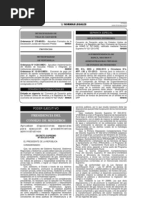 DS 054-2013-PCM- Disposiciones especiales para ejecución de procedimientos administrativoss