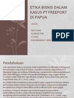 Etika Bisnis Dalam Kasus PT Freeport Di Papua