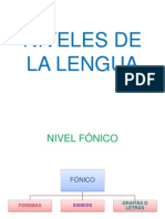 Niveles de La Lengua