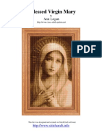 Cross Stitch Patron. Virgin Mary.