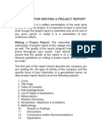 Project Report Guidelines