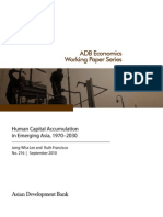 Human Capital Accumulation in Asia 1970-2030