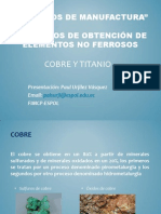 Procesos de Manufactura Cobre Titanio