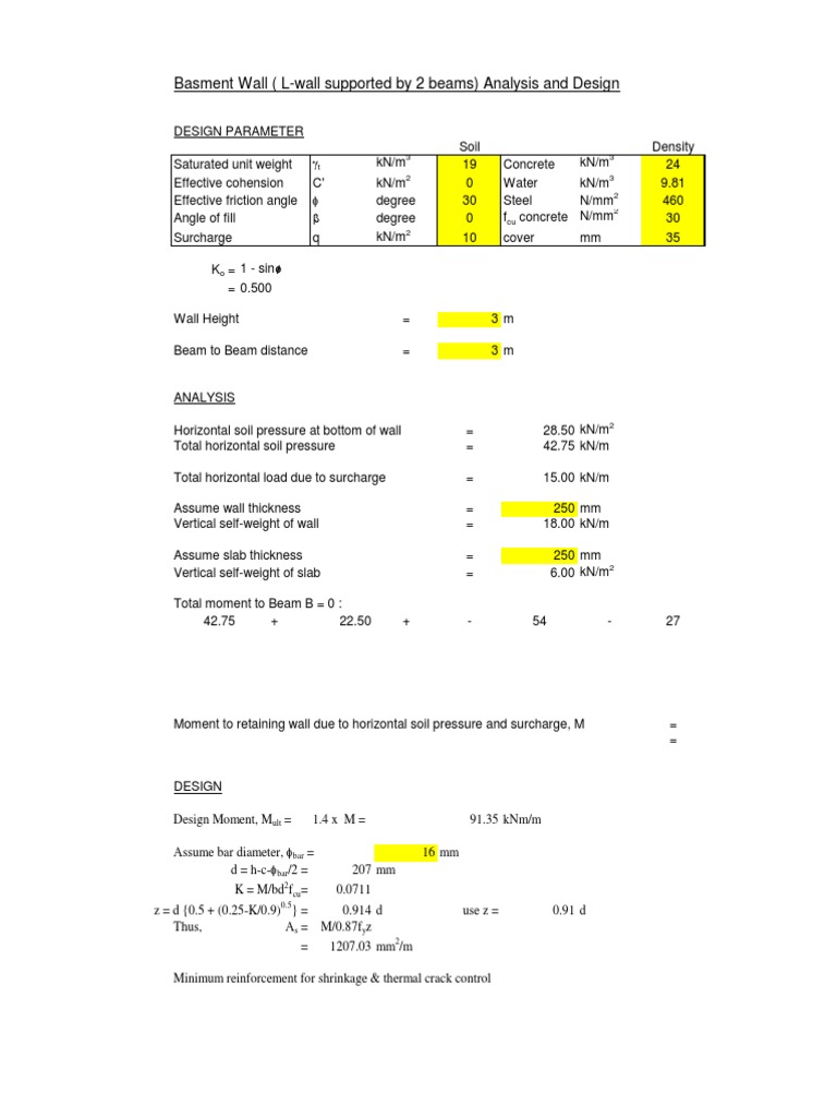 Basement Wall Rev1 | PDF | Building Technology | Building