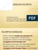 TAJUK 7 kaunseling kelompok