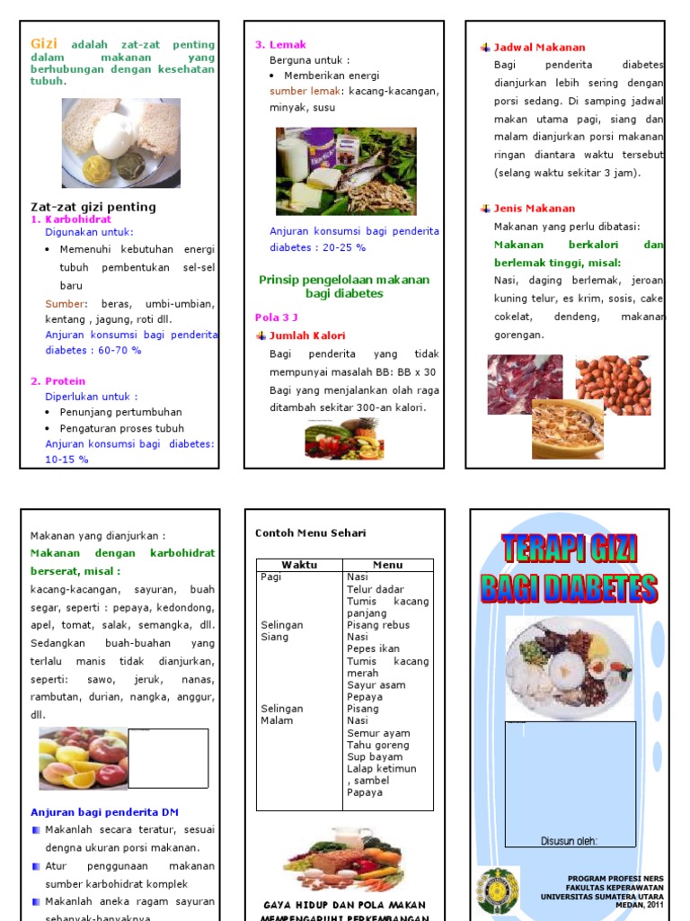 Leaflet Diet Penderita Diabetes Leaflet Diet Penderita Diabetes