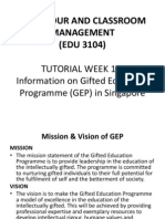 Tutorial w13 Gifted Programme Spore For EDU3104