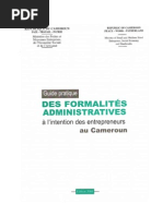 Download guide pratique des formalits administratives  lintention des entrepreneurs au camerounpdf by Thierry Otis SN142007724 doc pdf