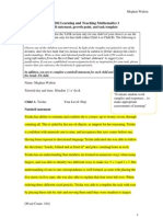 Artefact 1 - Nutshell Statements and Growth Points