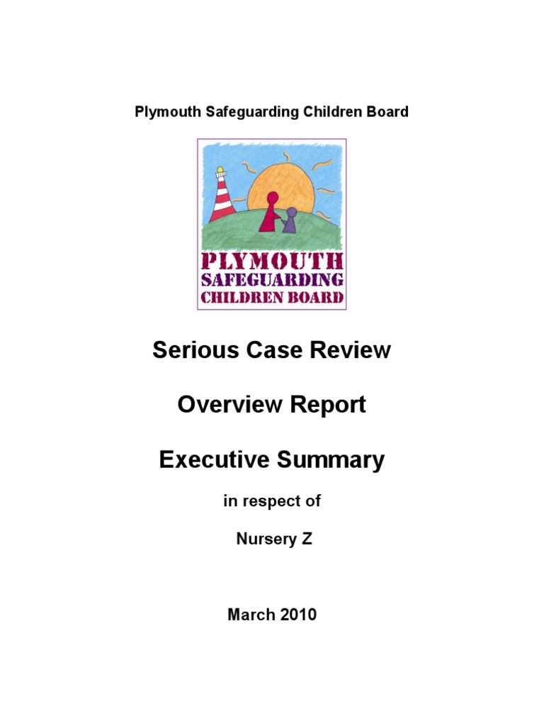 Serious Case Review Nursery Z PDF Preschool Child Protection