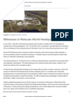Jehovah’s Witnesses to Relocate World Headquarters to Upstate NY!!!