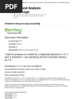 Staad Response Spectrum