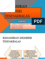 4 Kemahiran Memberi Tindakbalas