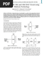 Study of R2R 4-Bit and 8-Bit DAC Circuit Using Multisim Technology