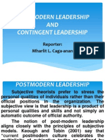 Postmodern & Contingent Leadership-Report