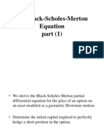 Black-Scholes Equation Derivation