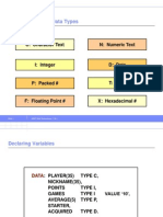 ABAP Elementary Data Types: C: Character Text N: Numeric Text