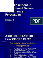 Parity Conditions and International Finance Forecasting