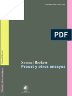 BECKETT, S. Proust y Otros Ensayos.
