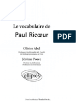 Abel & Poree Le+Vocabulaire+de+Paul+Ricoeur