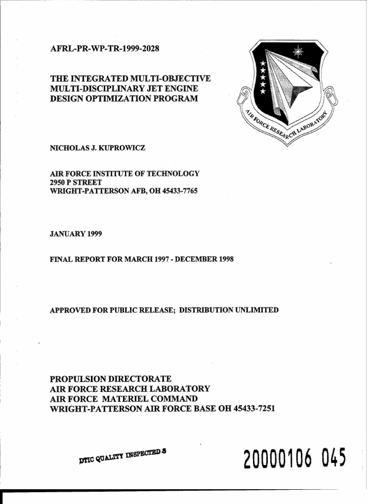 Jet Engine Design PDF | PDF | Drag (Physics) | Subroutine