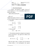 Chapter Two: The Z - Transform: 2.1 Discrete - Time System Response