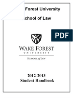 Wake Student Handbook 2012-13