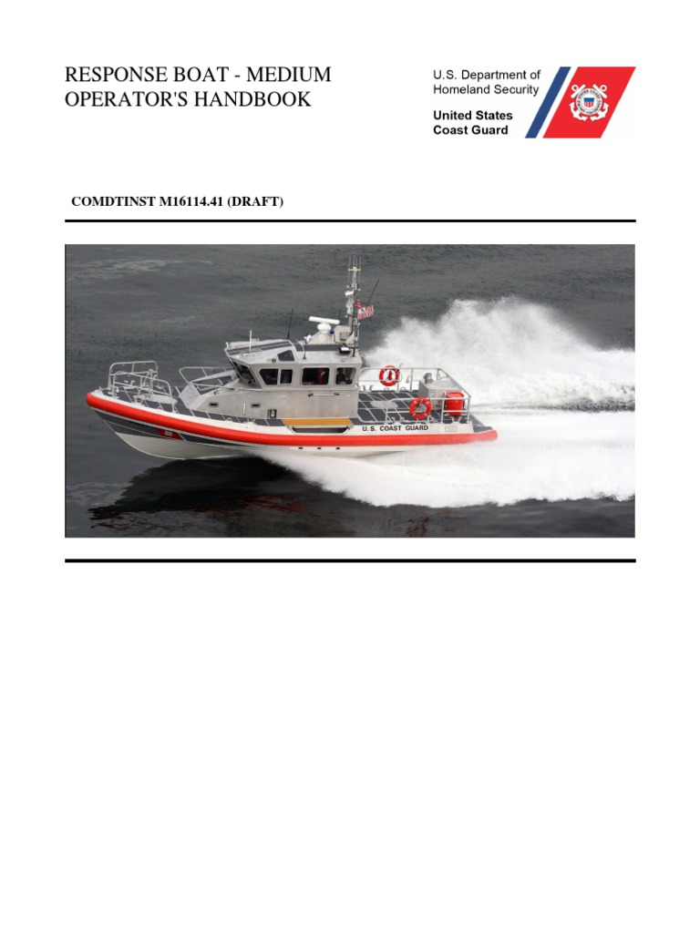 45 RBM Operator's Handbook | PDF | United States Coast Guard | Water ...