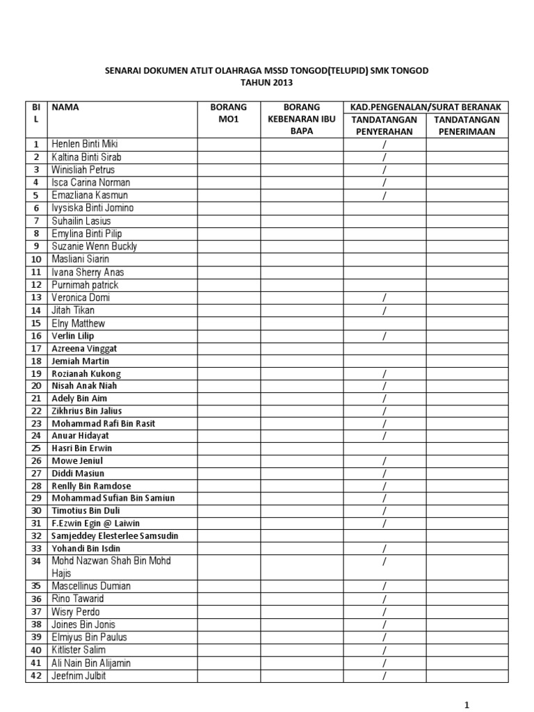 Borang Kad Pengenalan PDF