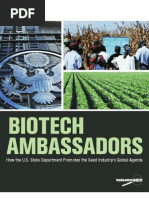 Download Biotech Ambassadors How the US State Department Promotes the Seed Industrys Global Agenda by Food and Water Watch SN142065891 doc pdf
