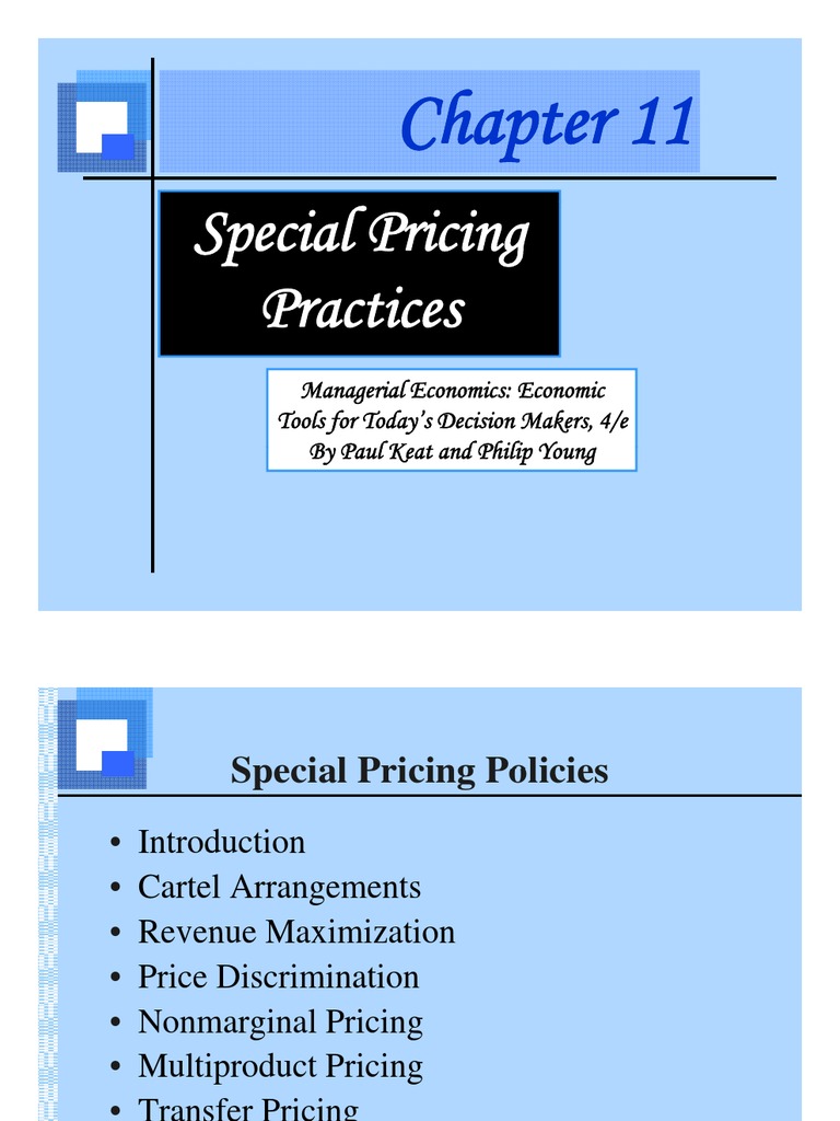 Special Pricing Strategies Explained | PDF | Price Discrimination | Cartel