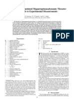 Comparison of Simulated Magnetoplasmadynamic Thruster Flowfields To Experimental Measurements