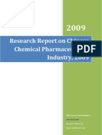 Research Report on Chinese Chemical Pharmaceuticals Industry, 2009
