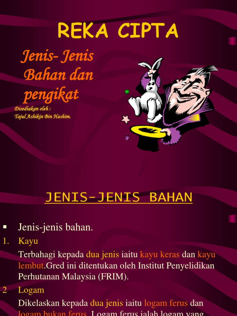Bahan Dan Pengikat