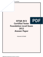 Istqb-bcs 2012 Answers