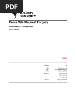 Cross Site Request Forgery: Vulnerability Overview