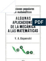 Uspenski, V.a. - Algunas Aplicacaciones de La Mecanica a Las Matematicas (Lecciones Populares de Matematicas)