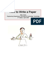 How to Write a Paper V6 2005